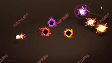 Unity3d Unique Projectiles Vol 2 1 1魔法子弹丸特效素材包 虎窝淘