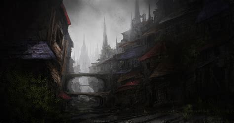 Artstation Dark Medieval City 2