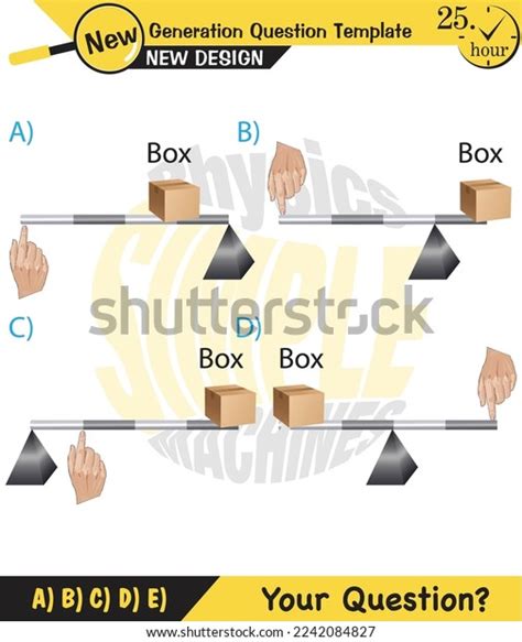 Physics Lever Examples Vector Illustration Simple Stock Vector (Royalty ...