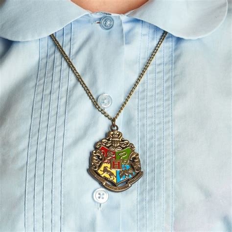 Harry Potter 4 House Hogwarts Necklace Gryffindor Ravenclaw Hufflepuff