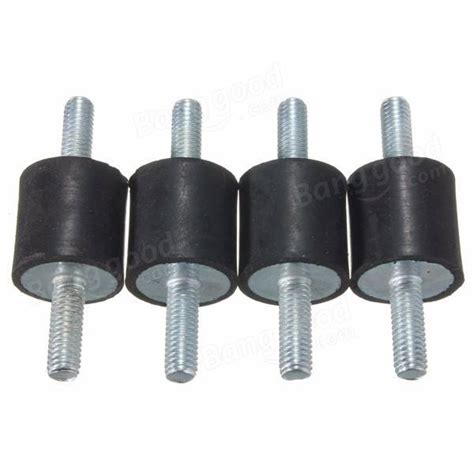 4pcs Rubber Mounts 20mm x 20mm M6 Rubber Vibration Isolator Mounts ...