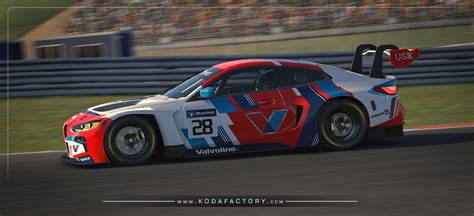 Valvoline BMW M4 GT3 IRacing Koda Factory