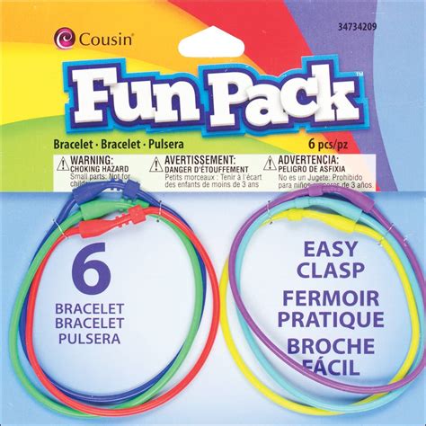 Cousin Fun Packs 6 Piece Multi Rubber Bracelet