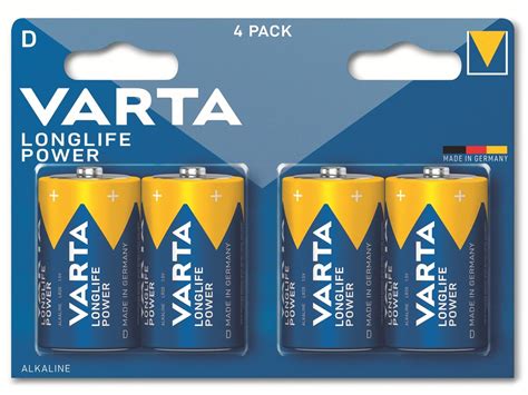 Varta Batterie Alkaline Mono D Lr V Longlife Power St Ck