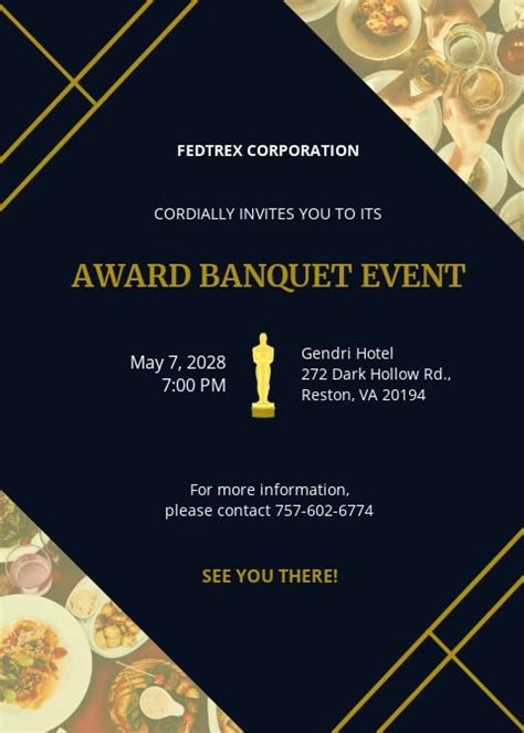 12 Free Award Invitation Templates Customize And Download