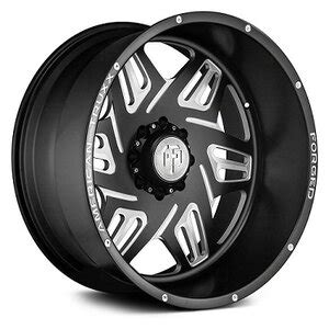 American Truxx Orion Forged Wheels Rims Polished Black Milled ATF