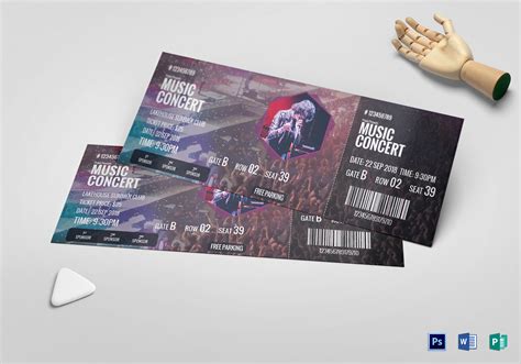 Music Concert Event Ticket 13 Examples Illustrator Word Pages