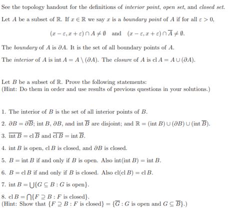 solved   topology handout   definitions  cheggcom