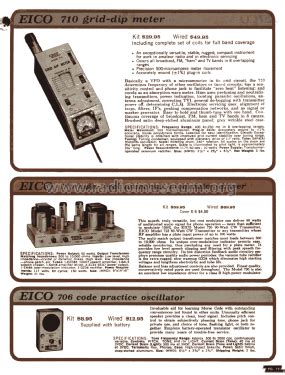 Grid Dip Meter Equipment Eico Electronic Instrument Co Inc