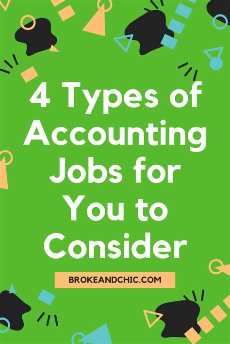 4 Types Of Accounting Jobs For You To Consider Broke And Chic