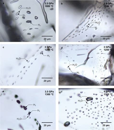 Synthetic Fluid Inclusions Formed At 2 54 GPa In The Immiscibility