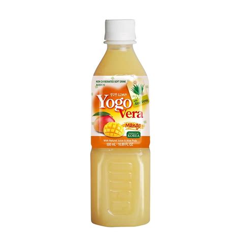 Yogo Vera Mango Soft Drink With Aloe Sip Into Tropical