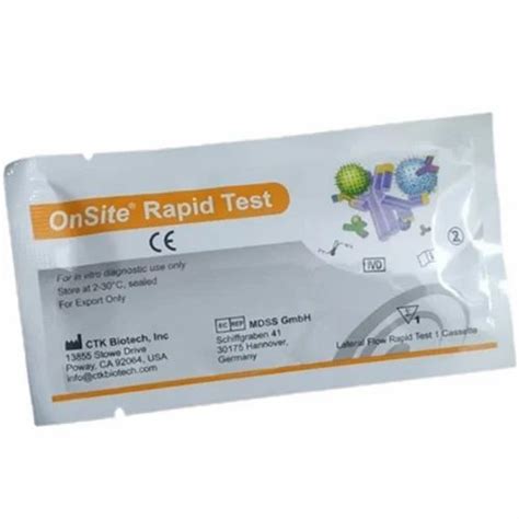 CTK Biotech Onsite Rapid Test Kit At Rs 120 Rapid Cards In Gorakhpur