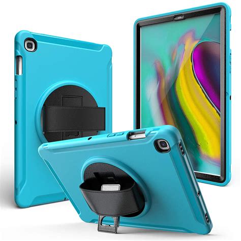 Samsung Galaxy Tab A80 Sm T290 Rotating Case Round Blue