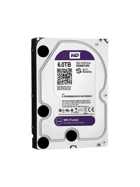WD 6TB PURPLE 3.5" 64MB 5400RPM WD60PURZ Hard Disk (HDD)
