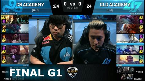 Cloud Academy Vs Clg Academy Game Finals Na Academy League Summer