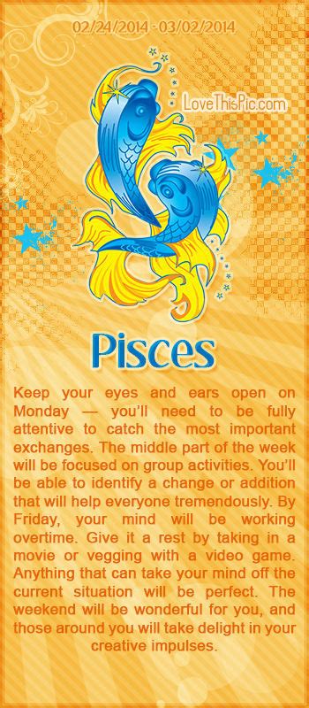 Pisces Horoscope Pictures, Photos, and Images for Facebook, Tumblr, Pinterest, and Twitter