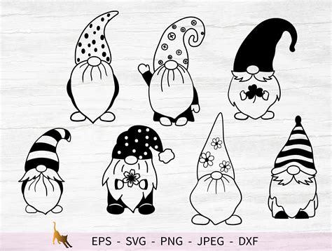 Gnome Svg Garden Gnomes SVG Files For Cricut Etsy