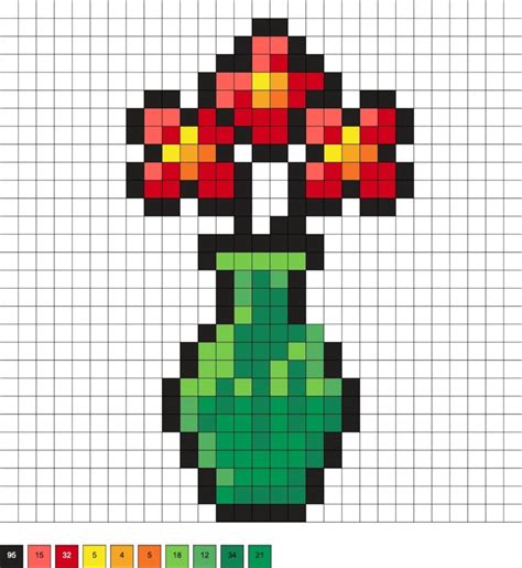 Flower Perler Beads (35+ Free Patterns!) - DIY Candy