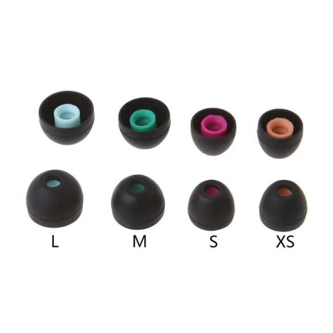 Coussinets Oreille En Silicone Doux 4 Paires XS S M L Embouts Pour