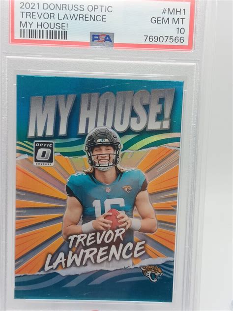 Panini Donruss Optic Trevor Lawrence Mh My House Rc Holo Psa