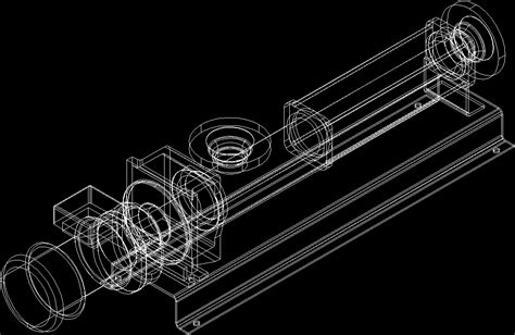 Screw Pump 3D DWG Model for AutoCAD • Designs CAD