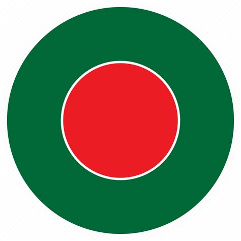 Asia Bangladesh Country Flag Nation Round Icon Download On