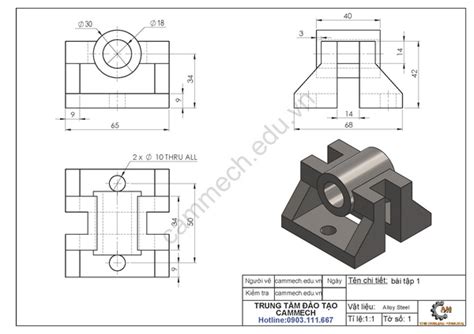 Bài Tập Autocad 3d Pdf Tổng Hợp Và Hướng Dẫn Chi Tiết