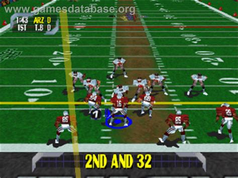 Nfl Blitz 2000 Sony Playstation Artwork In Game