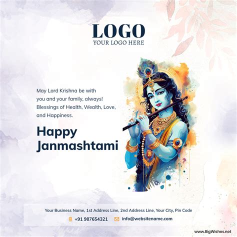 Krishna Janmashtami 2023 Corporate Images Download Online