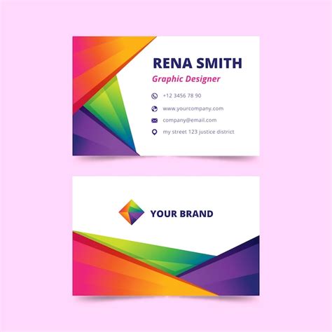 Page 2 Colorful Business Cards Template Free Vectors And Psds To Download