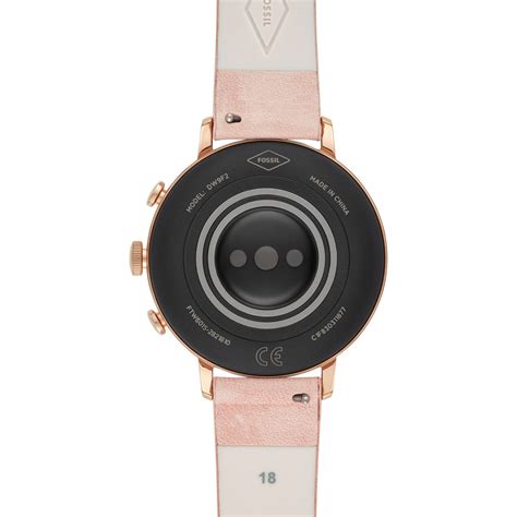 Montre Fossil Connect E Femme Acier Cuir Rose Femme Mod Le Ftw