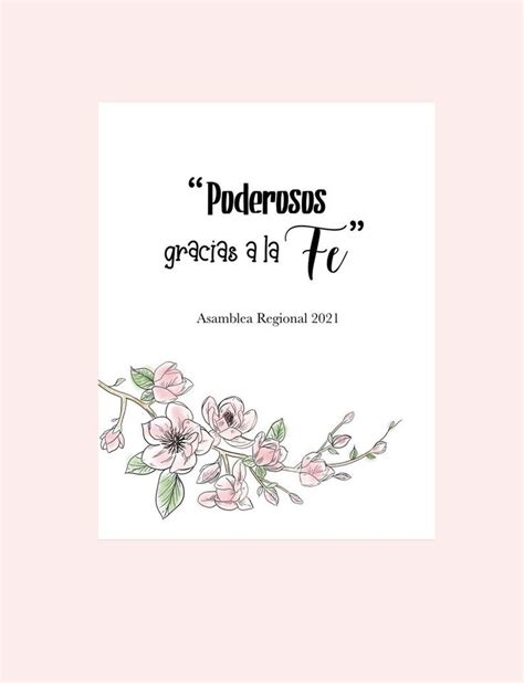 Asamblea Regional 2021 Poderosos Gracias A La Fe Hojas Para Etsy