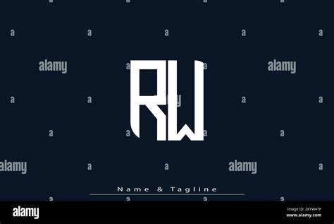 Logotipo De Las Iniciales Rw Fotograf As E Im Genes De Alta Resoluci N