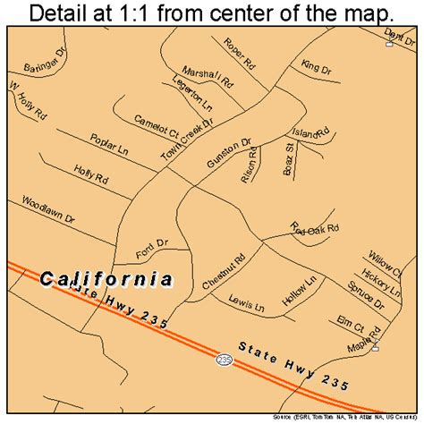 California Maryland Street Map 2412150