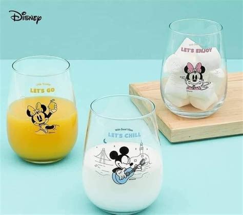 Daiso Korea Mugs Glass Tumbler Disney Furniture Home Living