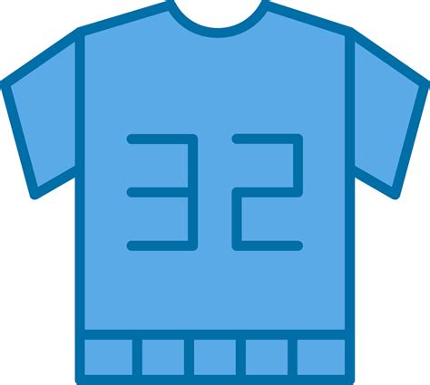 Football Jersey Filled Blue Icon 42180680 Vector Art at Vecteezy