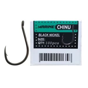 Anzol De Pesca Marine Sports Chinu Black Cartela Unidades Senhor