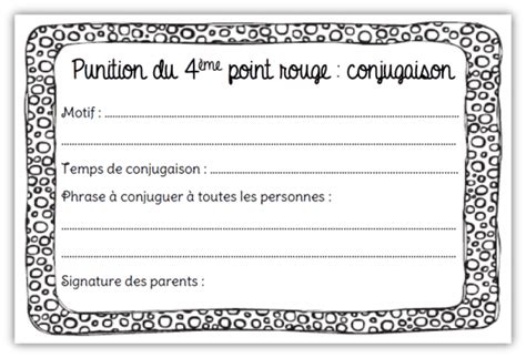 Classe Organisation Mot Pour Punitions