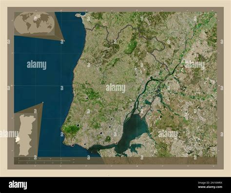 Lisboa distrito de Portugal Mapa satelital de alta resolución