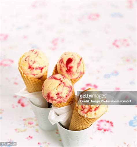 110 Raspberry Ice Cream Cone Stock Photos, High-Res Pictures, and ...