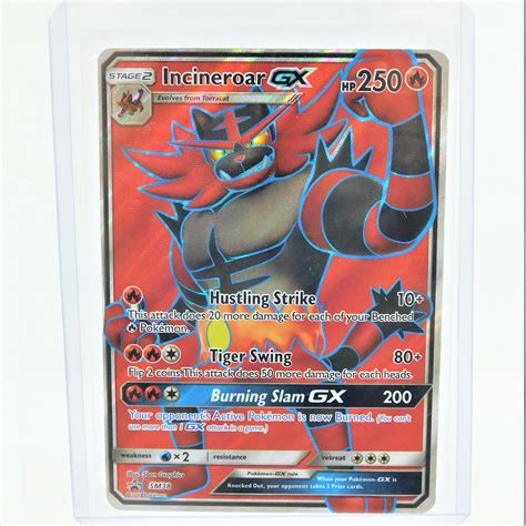 Buy the Pokémon TCG Incineroar GX Full Art Promo Card SM38 GoodwillFinds