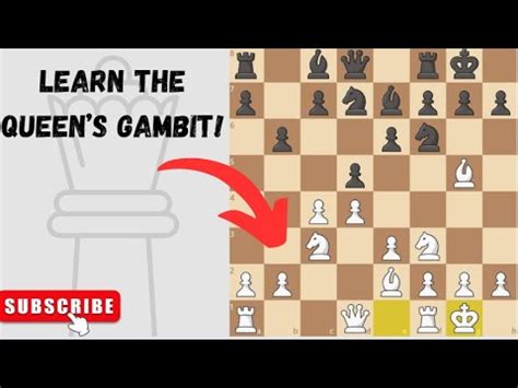 Chess Opening For White Queen S Gambit Youtube