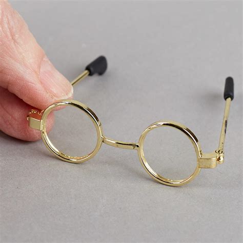 Round Gold Rim Doll Glasses True Vintage Doll Accessories Doll Supplies Craft Supplies