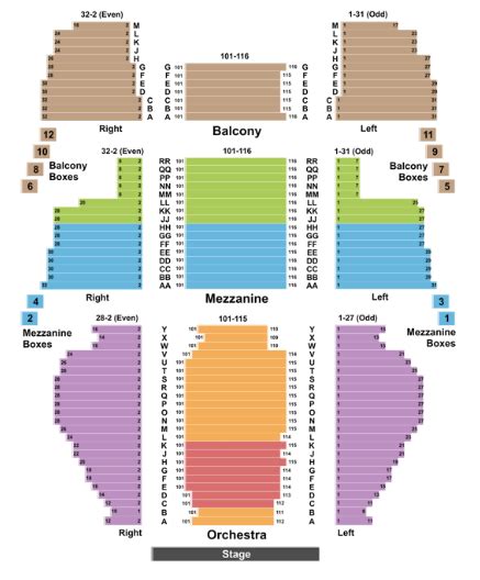 New Amsterdam Theatre Virtual Seating Chart | Elcho Table