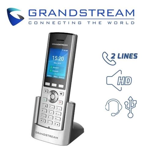 TELEFONO INALAMBRICO IP GRANDSTREAM WIFI VoIP PROTOCOLO SIP TECNIT