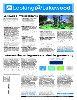 Fillable Online Parks Recreation Open Space Master Plan City Of