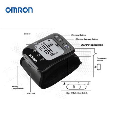 Omron Hem T Wrist Blood Pressure Monitor Upper Arm With Bluetooth