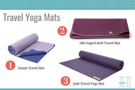 Traveling with Travel Yoga Mats - Her Packing List