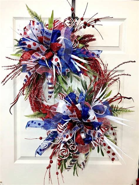 March 2018 Patriotic Wreath Damon Oates Making Bows For Wreaths Make